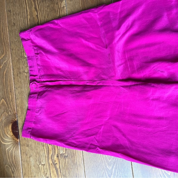 100% Silk Capris in Fuschia - Picture 6 of 6